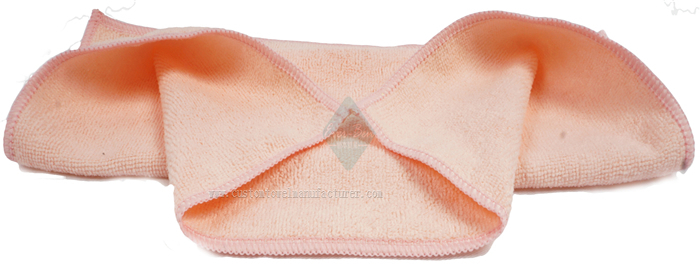 China bulk microfiber suede cleaning cloth Supplier Custom Logo Pink Soft Chamois Cleaning Cloth Towels Manufacturer for European Spain Portugal